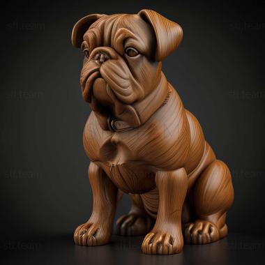 3D модель Знаменитое животное собаки мисс Бизли (STL)